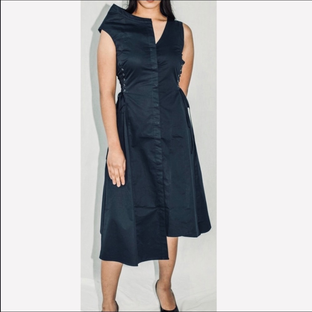 Asymmetric Short Sleeve Midi Dress BRAND NEW!